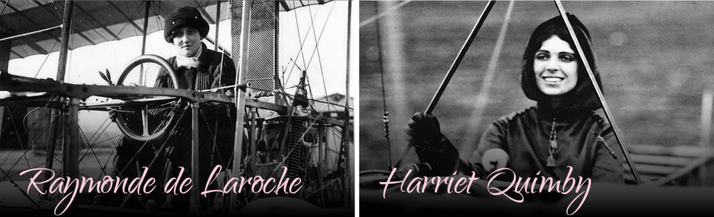 Raymonde de Laroche and Harriet Quimby